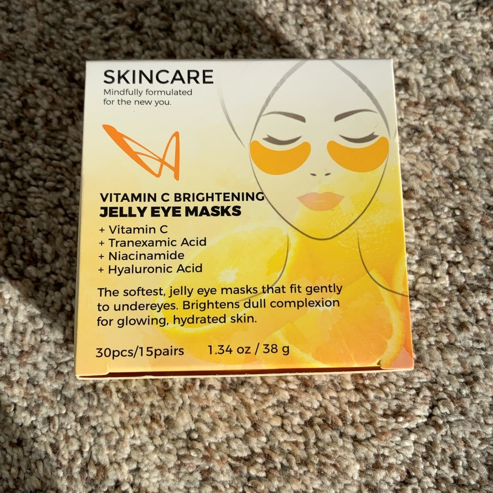 Vitamin C Brightening Jelly Eye Masks - Yellow -